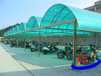 陽光板停車棚HC07
