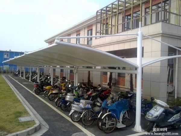 拉桿膜結構自行車棚HC033