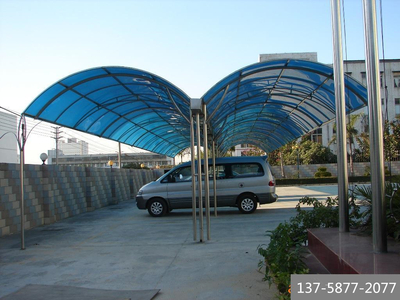 陽光板停車棚HC08