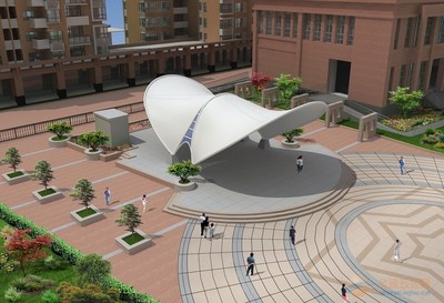 膜結構景觀棚HC010