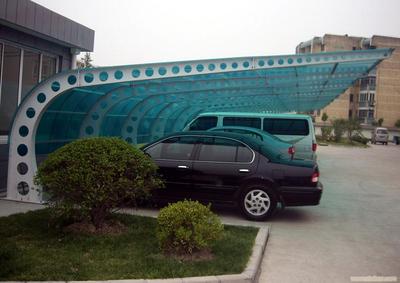 陽光板停車棚HC02